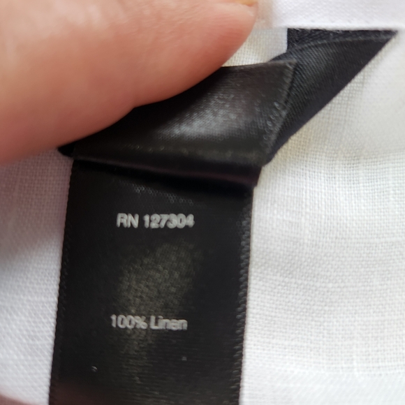 Ali Miles Crisp White Tunic with Side Pocket Size Medium - Picture 10 of 11